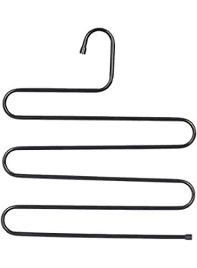 Metal Clothes Hanger With Levels Black 