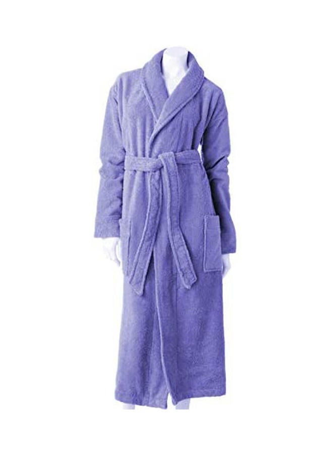 Cotton Bath Robe Purple