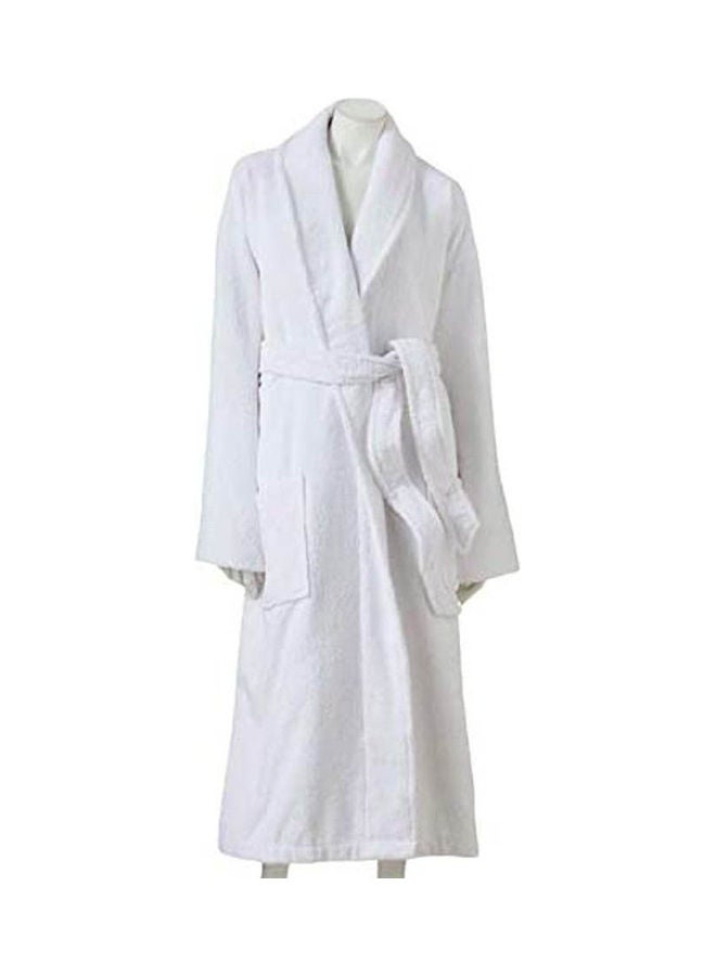 Generic - Cotton Bath Robe White - Image 1
