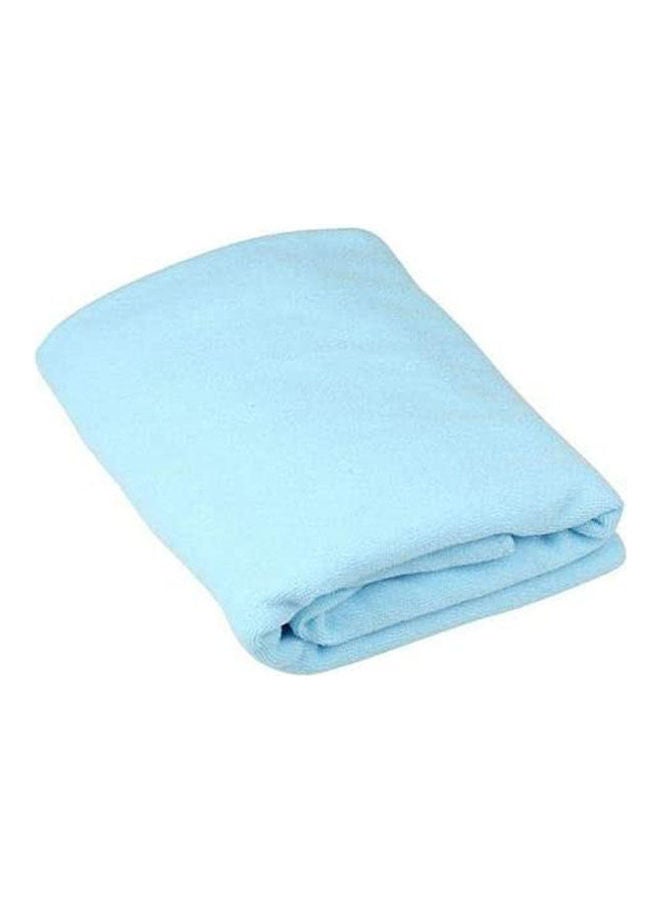 Bath Towels Microfiber Fiber Water Absorbent Towel Soft Towels Blue 70x140cm - Image 1