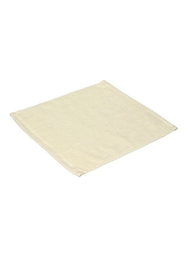 Cotton Solid Washcloth Beige 30x30cmcm - Image 1