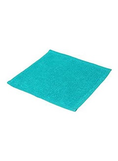Generic Cotton Solid Washcloth Turquoise 30x30cmcm 