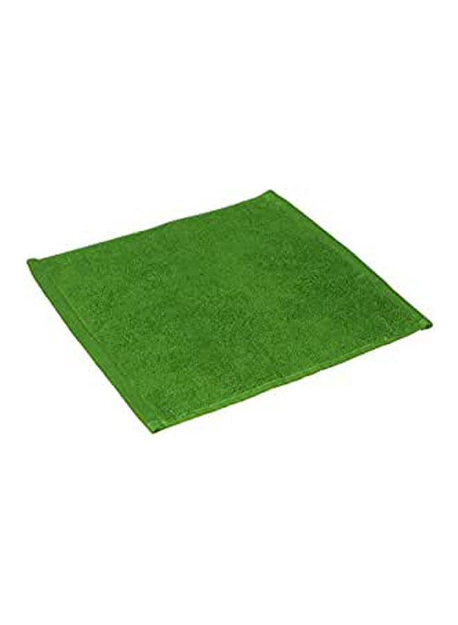 Cotton Solid Washcloth Green 30x30cmcm - Image 1