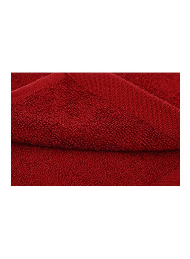 Cotton Solid Hand Towels Dark Red 30x50cmcm - v1652005020/N53288631A_2