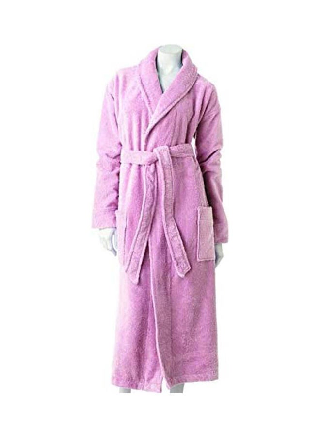 Generic - Cotton Bath Robe Pink - Image 1