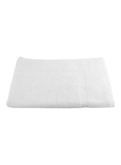 Solid Pattern Bath Towel White