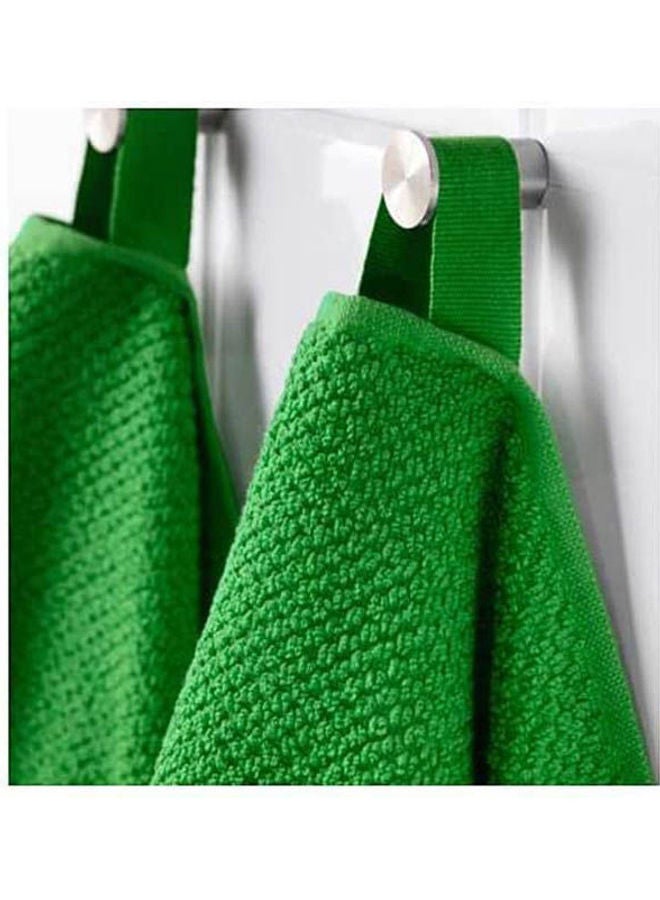 Solid Pattern Bath Towels Green - Image 2