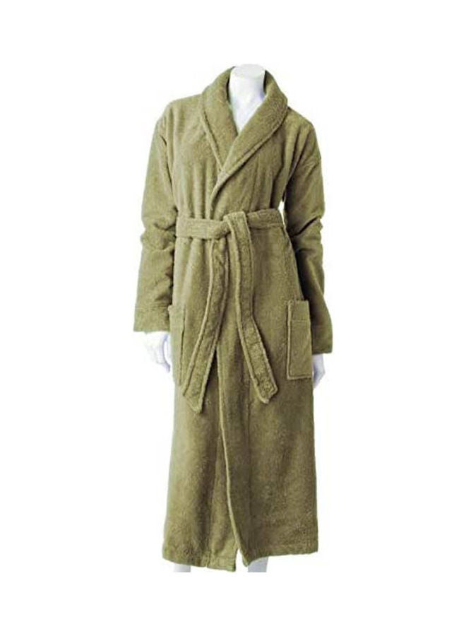 Cotton Bath Robe Green