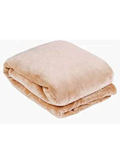 ماركة غير محددة Flannel Blanket combination Beige 240x220cm 