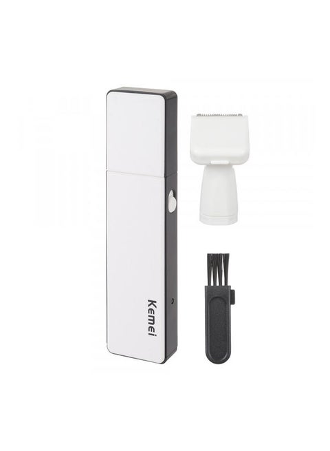 KM-6672 Nose & Ear Trimmer For Men & Women White