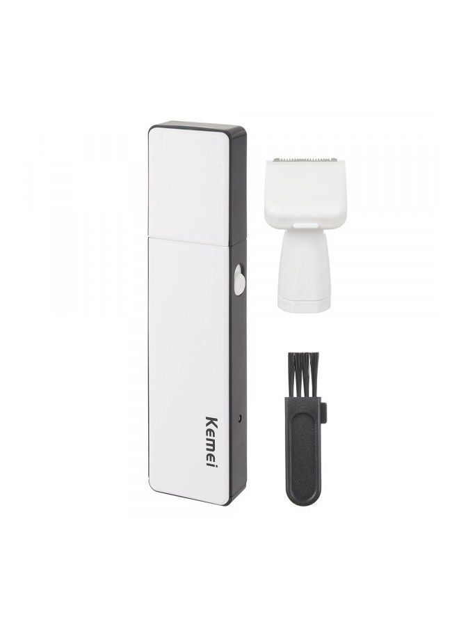 Kemei KM-6672 Nose & Ear Trimmer For Men & Women White - Image 1
