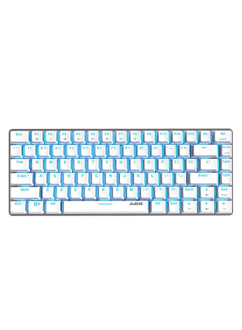 AK33 82 Keys USB Wired Mechanical Keyboard Monochromatic Backlight Gaming Keyboard
