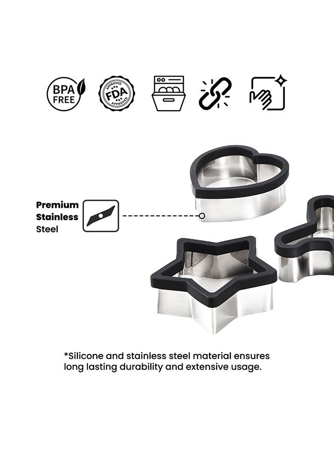 بينجوين طقم قطاعات بسكويت مكون من 10 قطع أبيض/بني - Image 3