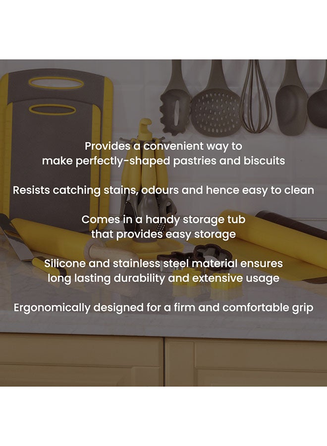 بينجوين طقم قطاعات بسكويت مكون من 10 قطع أبيض/بني - Image 5