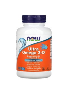 Now Foods Ultra Omega 3-D Dietary Supplement - 90 Softgels KSA | Riyadh ...
