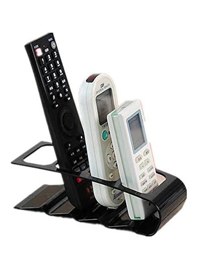Tv Remote Control Holder - Tv Dvd Remote Control Holder Stand Rack Storage Organiser Shelfs Black - Image 2