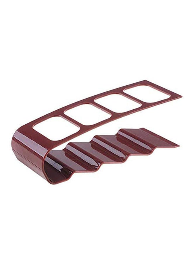 Remote Control Organizer, Metal Space Saving Tv Remote Control Shelf Remote Storage Caddy Holder For Desk Table Red