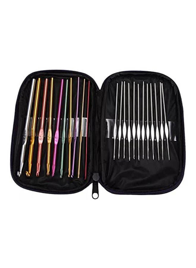 Mixed Aluminum Handle Crochet Hooks, Multicolour - Image 2