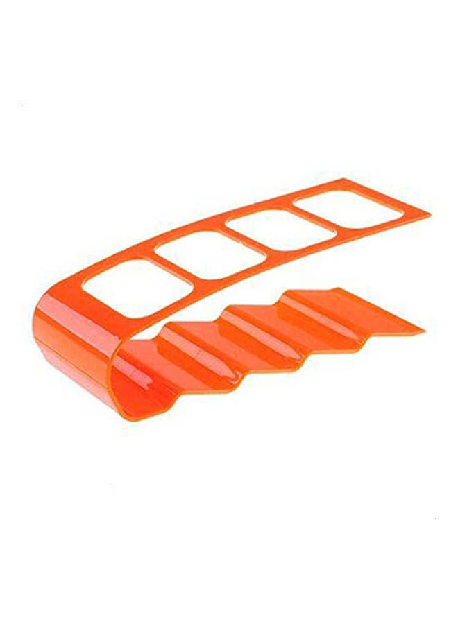 Four-Lattice Remote Control Storage Holder Desktop Plastic Orange