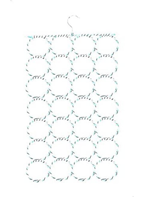 Double Pole Clothes Portable Rack Hanger White