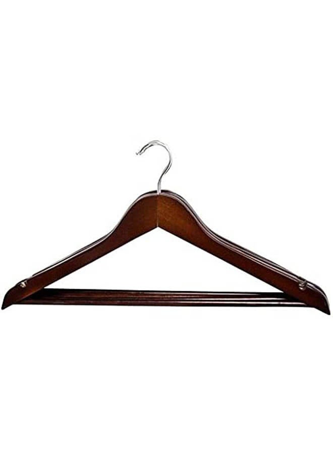 Set Of 5 Wooden Hanger Brown