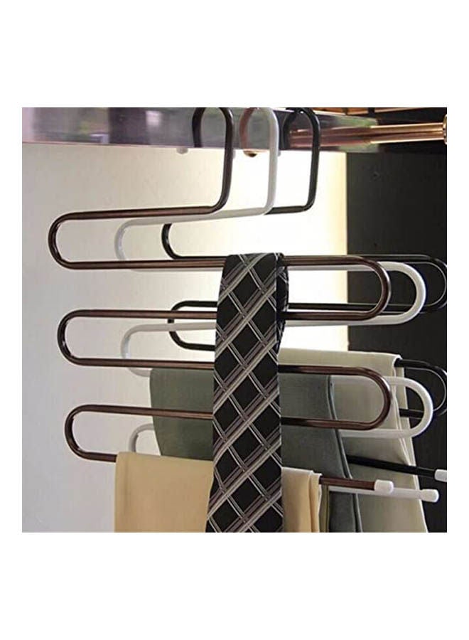 Magic Hanger For Pants And Apparel Strong Steel Five-In-One Steel To Save More Space Black  - Image 2