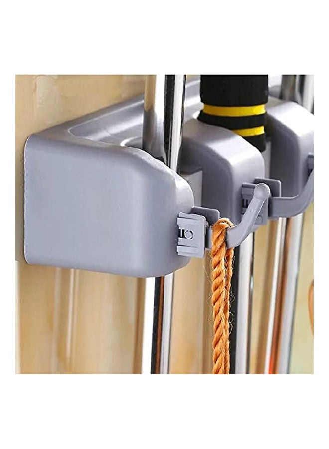 Mop And Broom Holder And Garden Tool Organizer Grey - Image 2