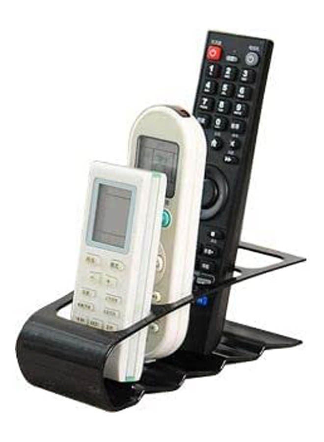 Multi Remote Holder Stand Home Organizer 4 Compartments Brown  - Image 2