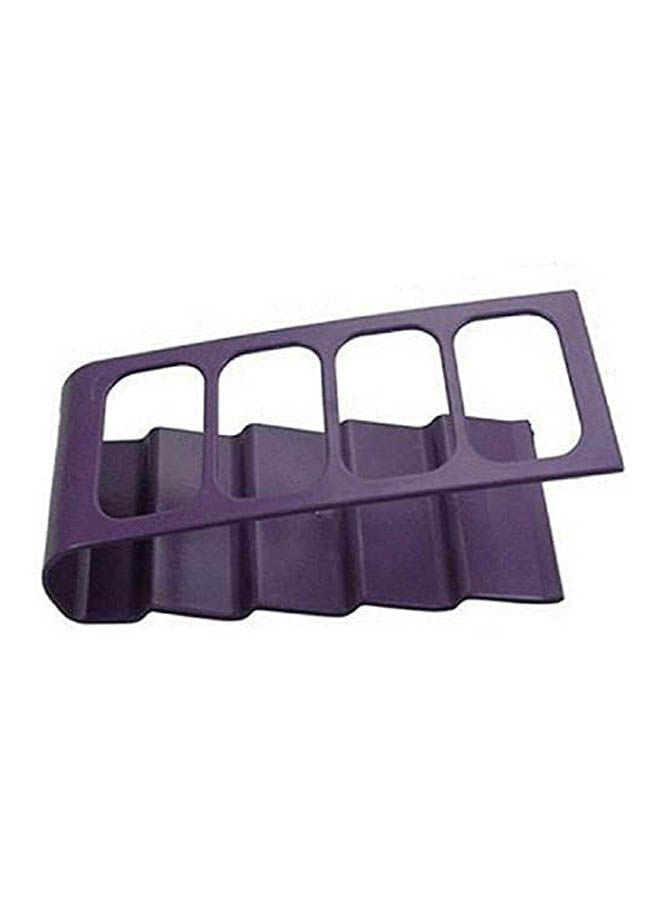 Multi Remote Holder Stand Home Organizer 4 Compartments Purple