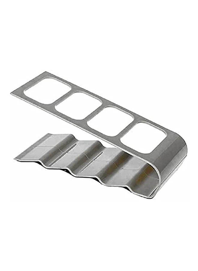 Multi Remote Holder Stand Home Organizer 4 Compartments Grey