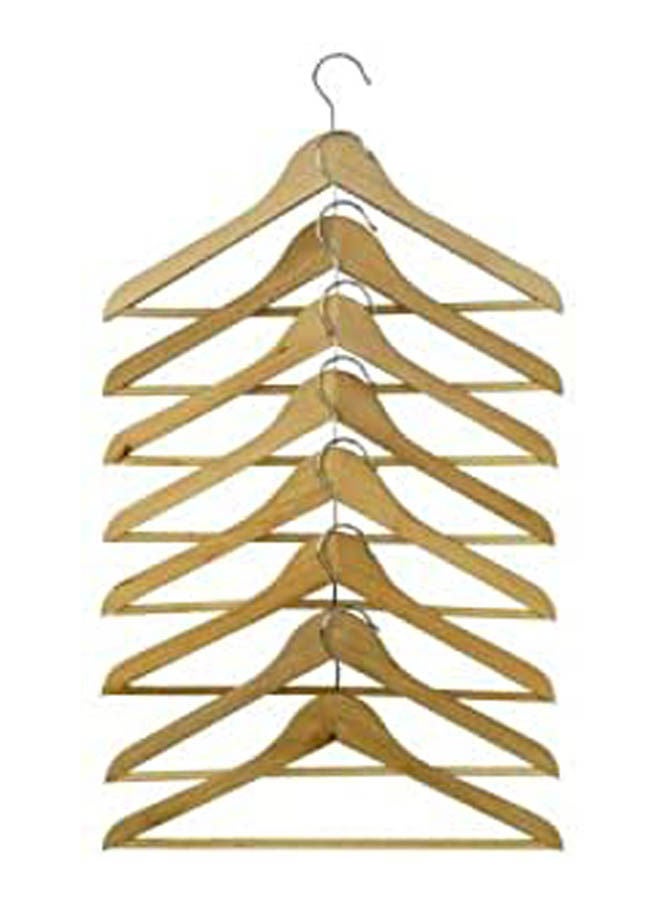 Multiple Wooden Tie Hangers-Organizer Beige