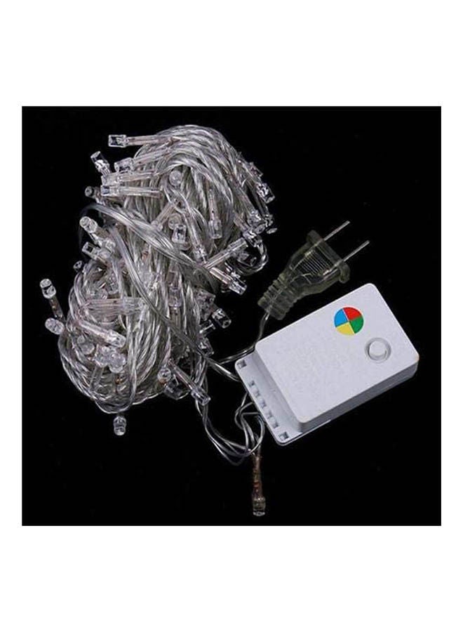String Light 100 Led  Colorful Light 220V Outdoor Waterproof Led Lamp Clear 10meter - Image 2