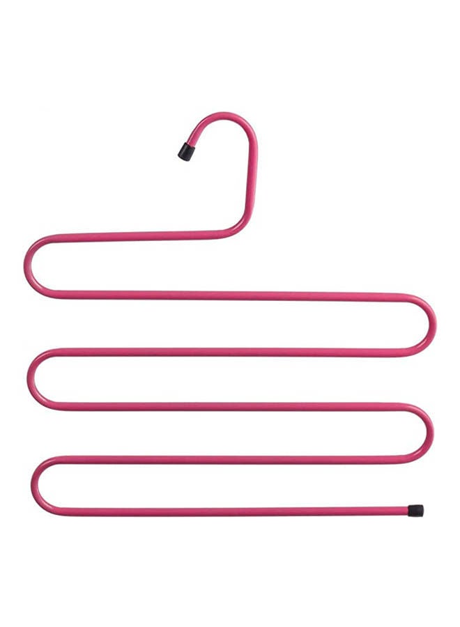 ماركة غير محددة Stainless Steel Clothes Hanger, 3 Levels Pink 