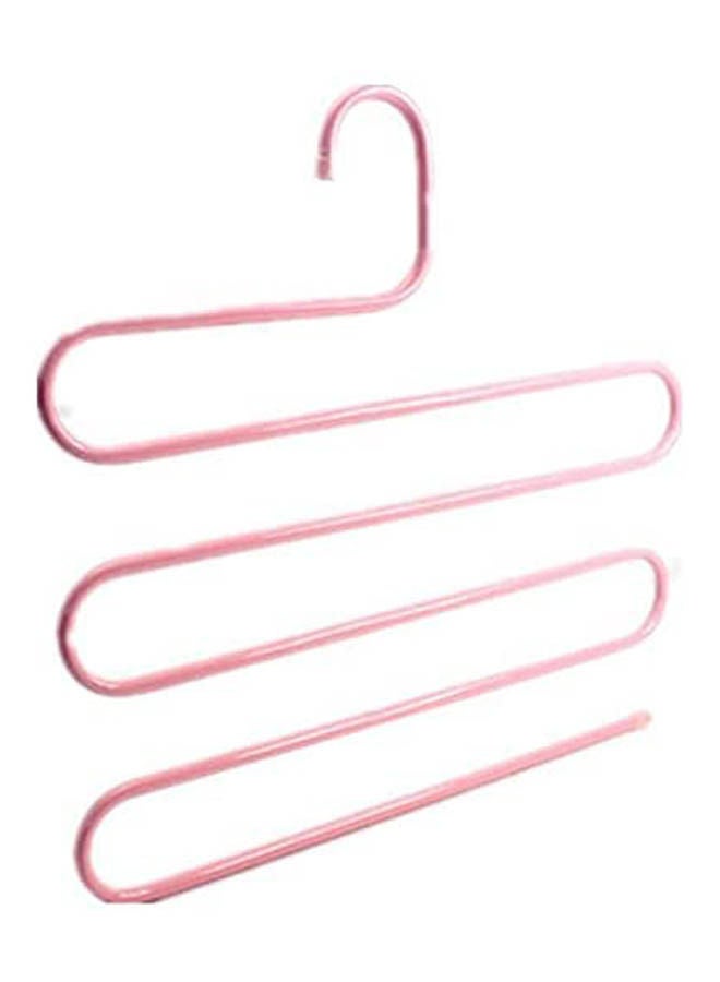 ماركة غير محددة Stainless Steel Trousers Hanger S-type Pink 