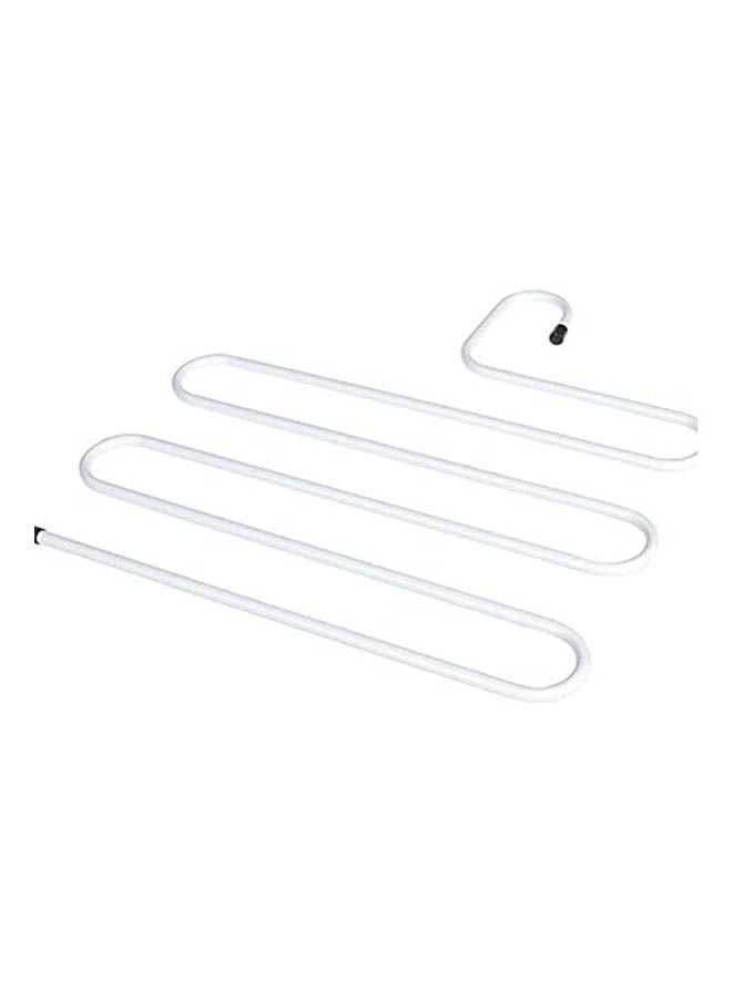Trousers Rack Pants Hangers S Shape 5 Racks 5pcs White 