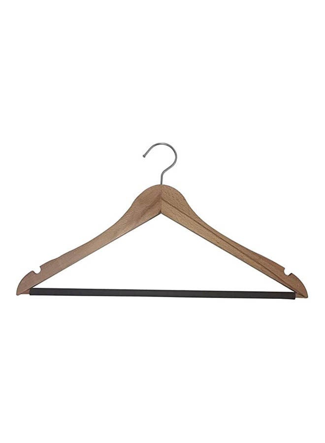 Wooden hanger with hose Beige 