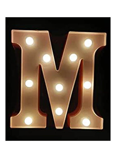 Led Illuminated Letter M White