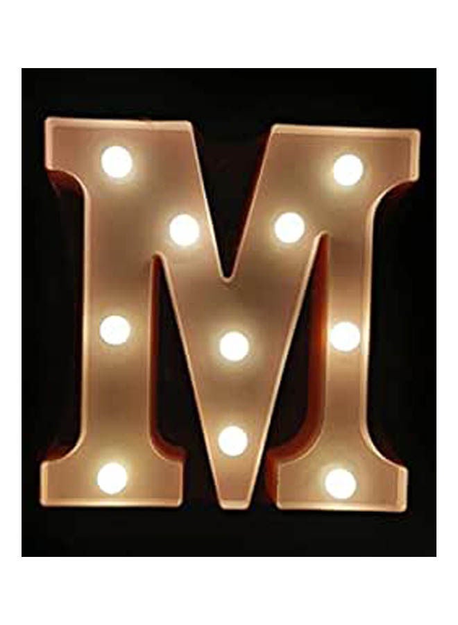 Generic - Led Illuminated Letter M White - Image 1