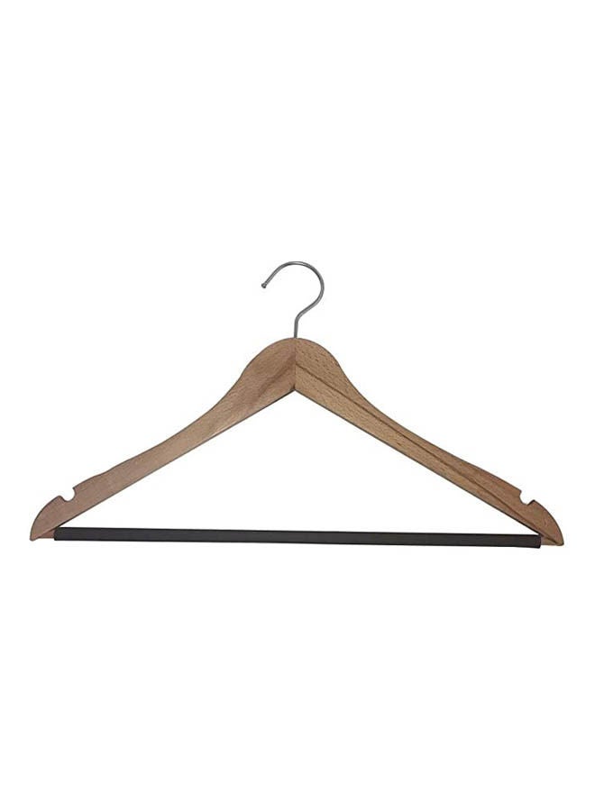 Wooden hanger with hose Beige 