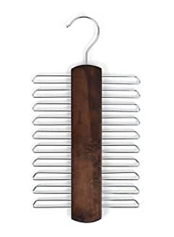 20 Tie Holder Hanger Brown