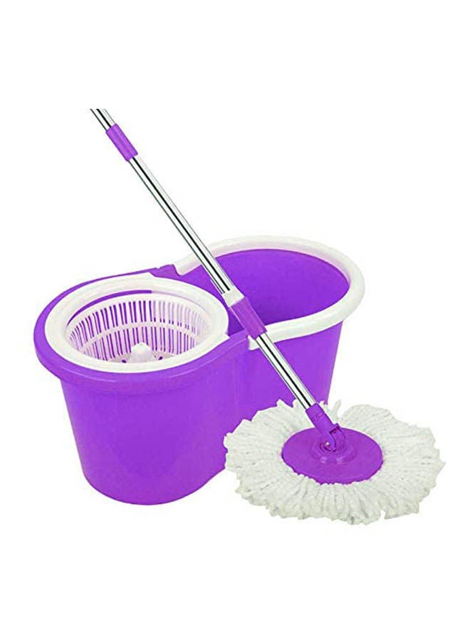 Generic - 360 Degree Super Spin Mops Spinning Mop Bucket Home Cleaning With 1Mop Head Purple - Image 1