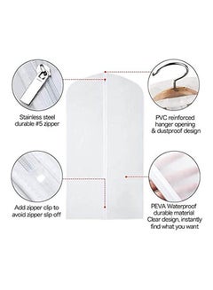 Generic 6Pcs Cover Cloths Storage Bag White 24X40inch  - Image 2