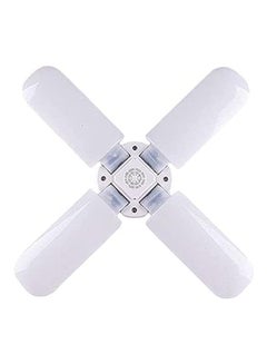 E27 Led Foldable Multiple Leafs Fan Bulb Ceiling Lamp Room Light White