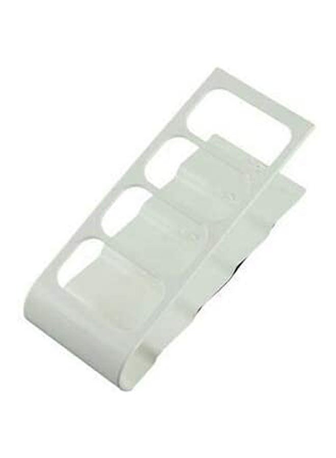 4 Section Remote Control Holder White