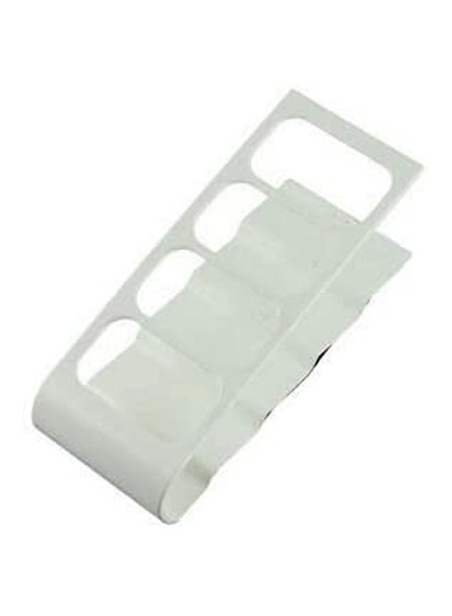 4 Section Remote Control Holder White