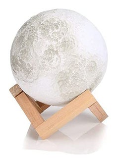 3D Print Moon Lamp Rechargeable 16 Color Change White
