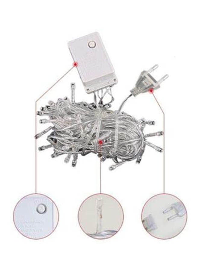 Generic - 100 Led Flashing Light Christmas Tree Decorations Fairy String Waterproof Lamp Sz1968B Clear 10x1968cm - Image 1