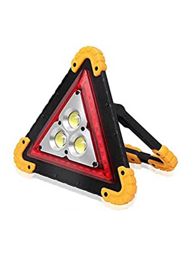 Multi Function Triangle Shape Rechargeable And Led Emergency Warning Light Multicolour