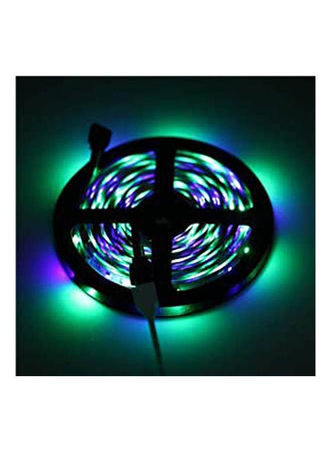 Rgb Led Strip Light M Led Light Rgb Leds Tape Diode Led Ribbon Flexible Mini Ir Controller With Remote Control And A Power Supply Multicolour 5meter