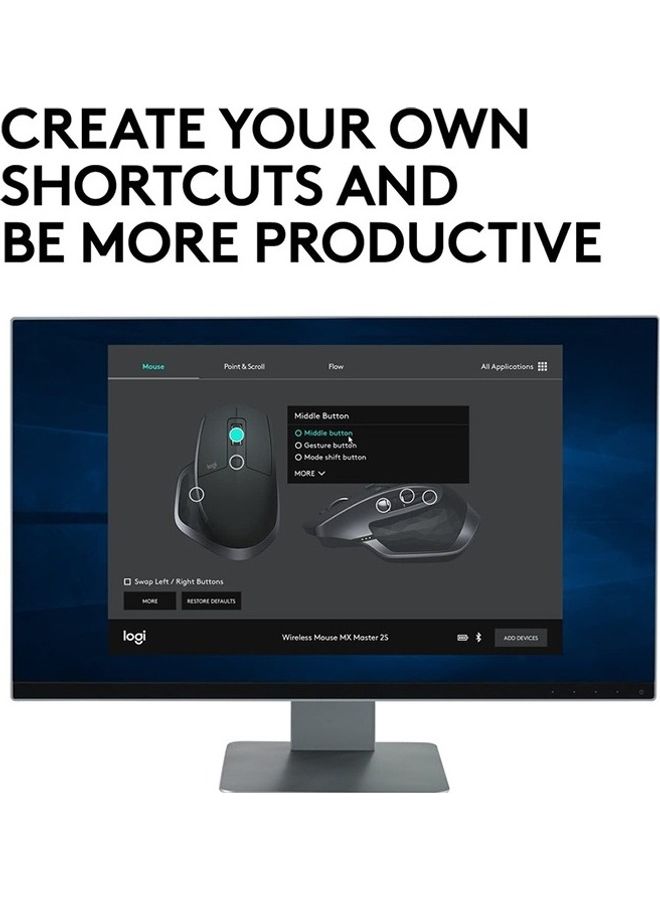 Logitech MX Master 2S Wireless Mobile Mouse  - Image 5